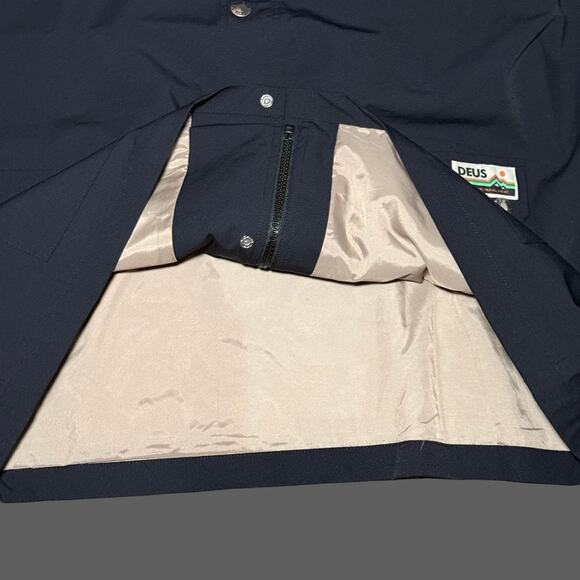 Deus Ex Machina Rambler Anorak Jacket Black Mens Large NWT Water Repellant - Picture 5 of 12